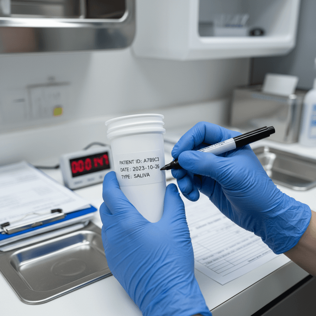 Drug screening sample handling